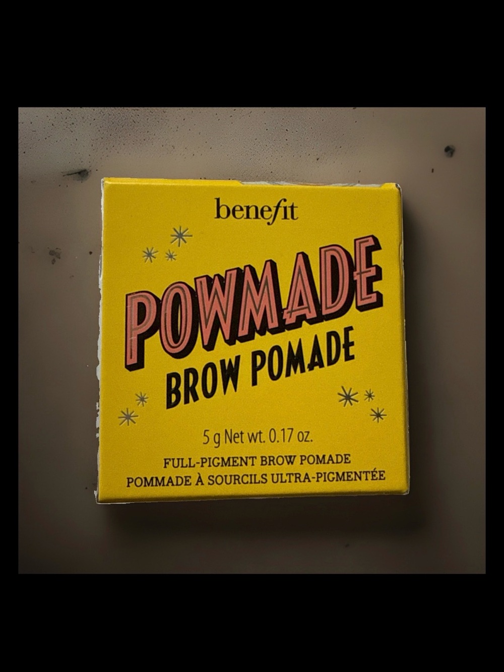 Benefit Cosmetics POWmade Waterproof Brow Pomade —warm black-brown-